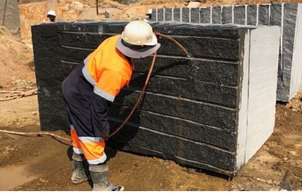 Quality control checks at the K Black quarry